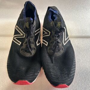 New Balance Men's Black and Red Sneakers